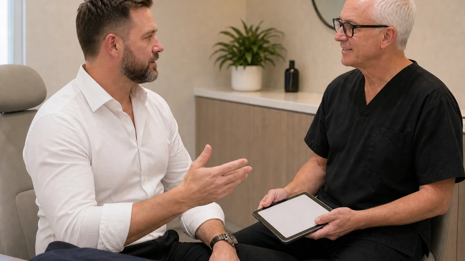 Underarm sweating consultation assessment for consultation planning at Core Aesthetics in Oakleigh