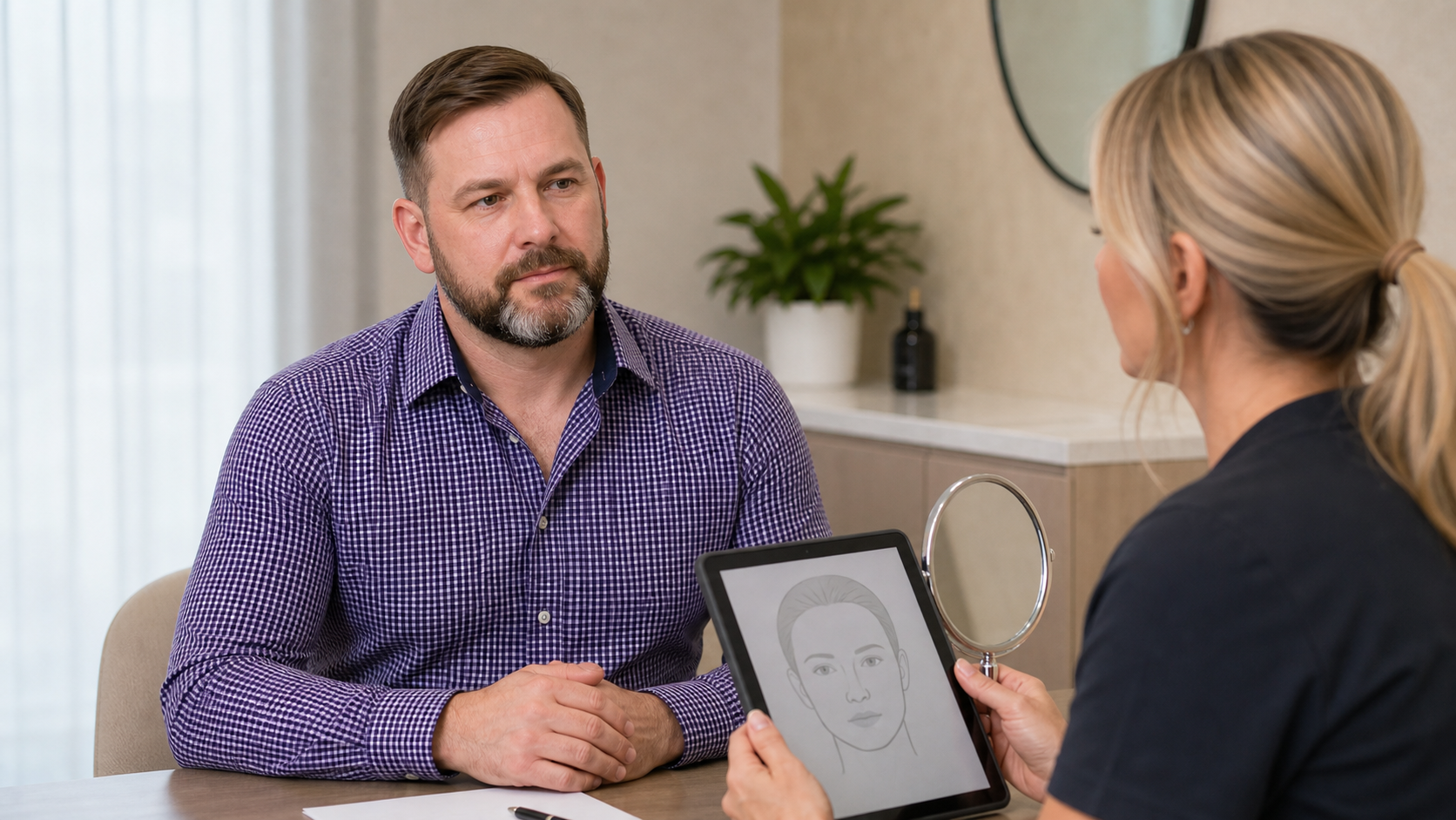 Lip and perioral consultation assessment for consultation planning at Core Aesthetics in Oakleigh