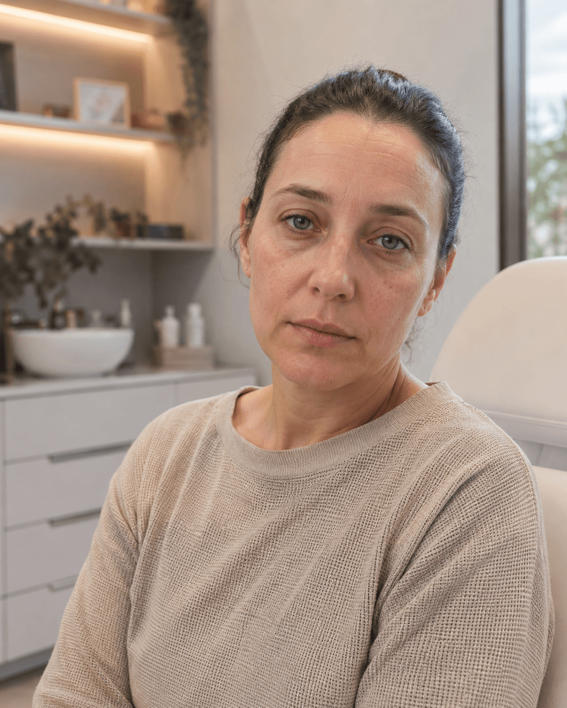 Under-eye consultation assessment context at Core Aesthetics in Oakleigh