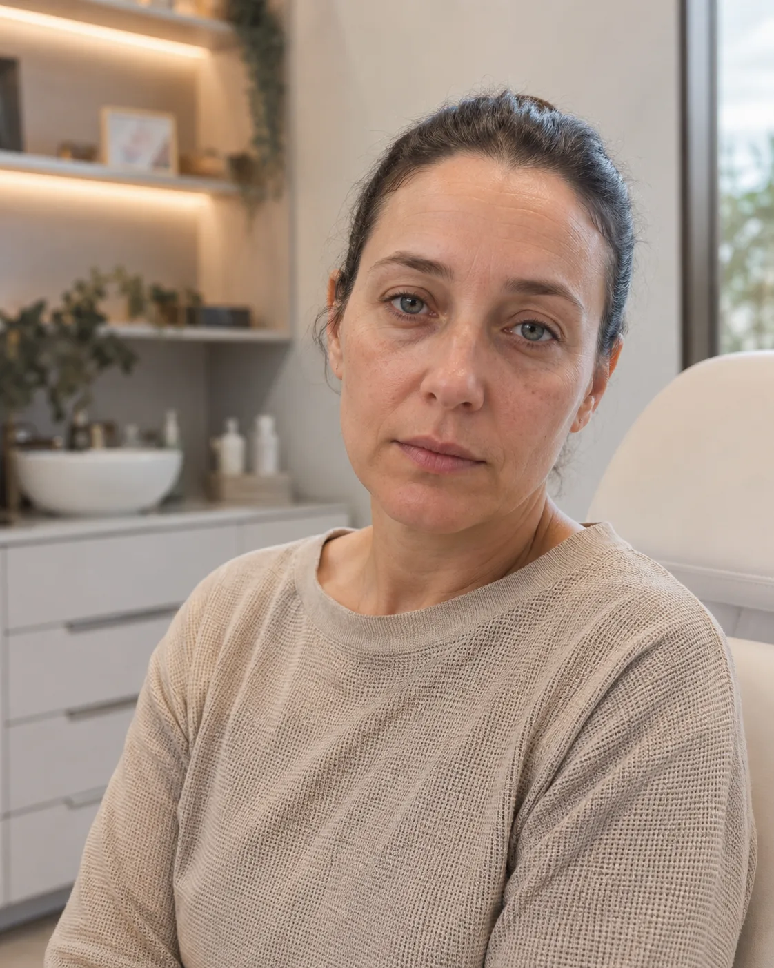 Under eye tiredness context image shown for general information at Core Aesthetics