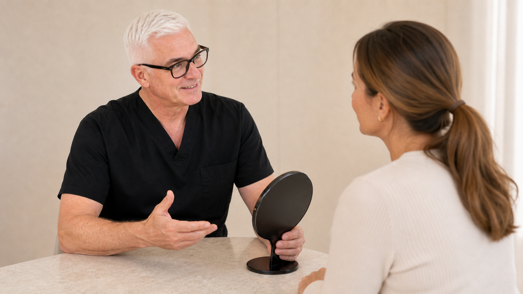 Facial structure consultation assessment for consultation planning at Core Aesthetics in Oakleigh