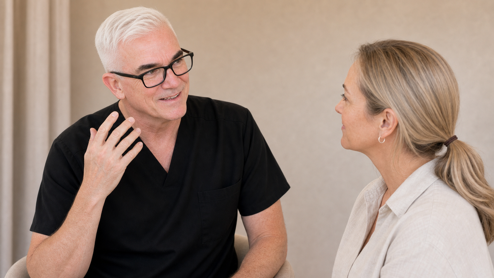 Facial structure consultation assessment for consultation planning at Core Aesthetics in Oakleigh