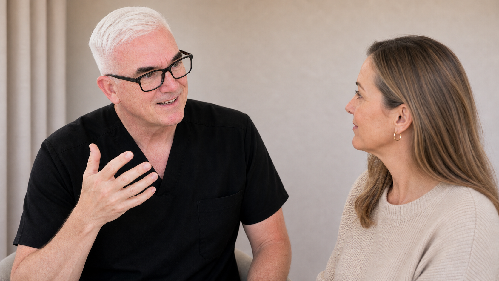 Wrinkle and upper-face consultation assessment for consultation planning at Core Aesthetics in Oakleigh