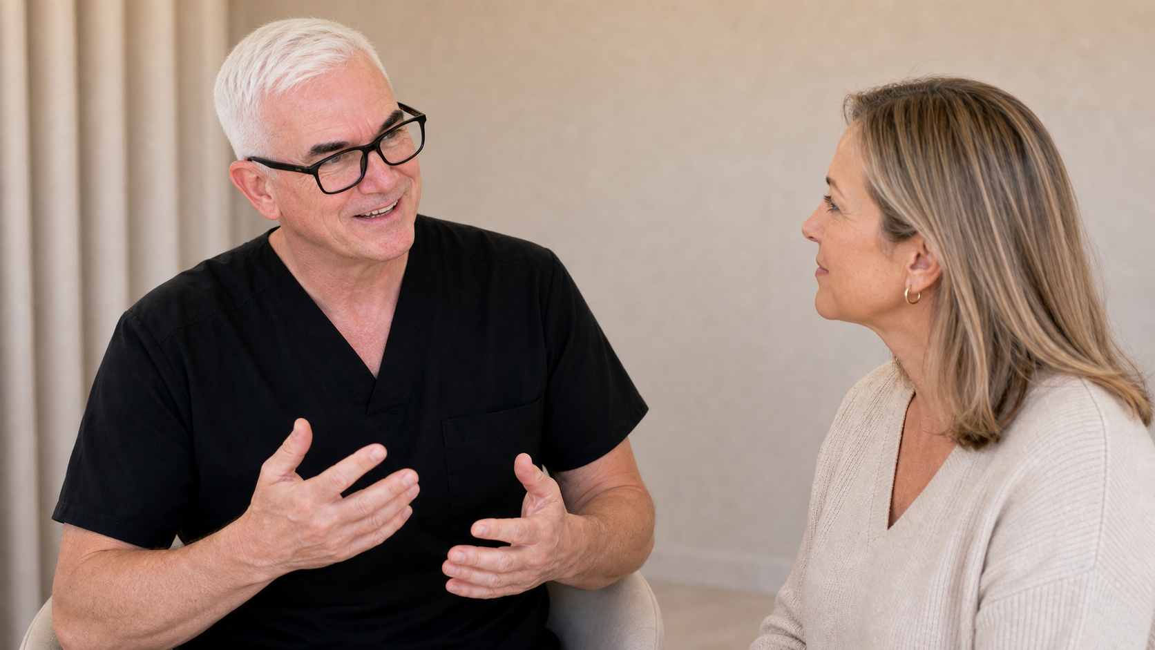 Facial structure consultation assessment for consultation planning at Core Aesthetics in Oakleigh