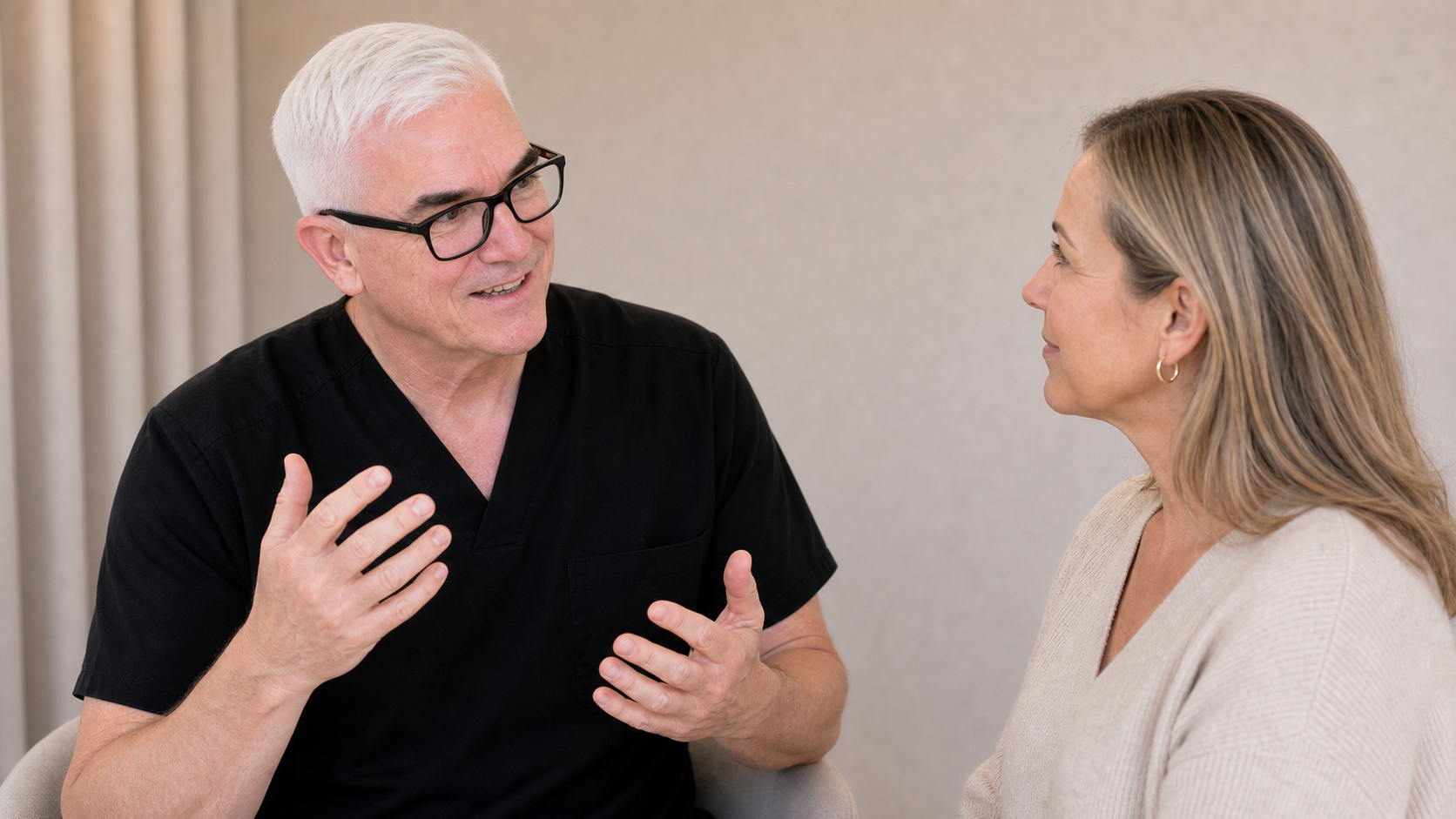 Facial structure consultation assessment for consultation planning at Core Aesthetics in Oakleigh