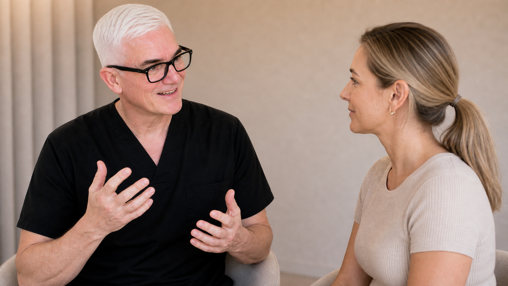 Facial structure consultation assessment for consultation planning at Core Aesthetics in Oakleigh