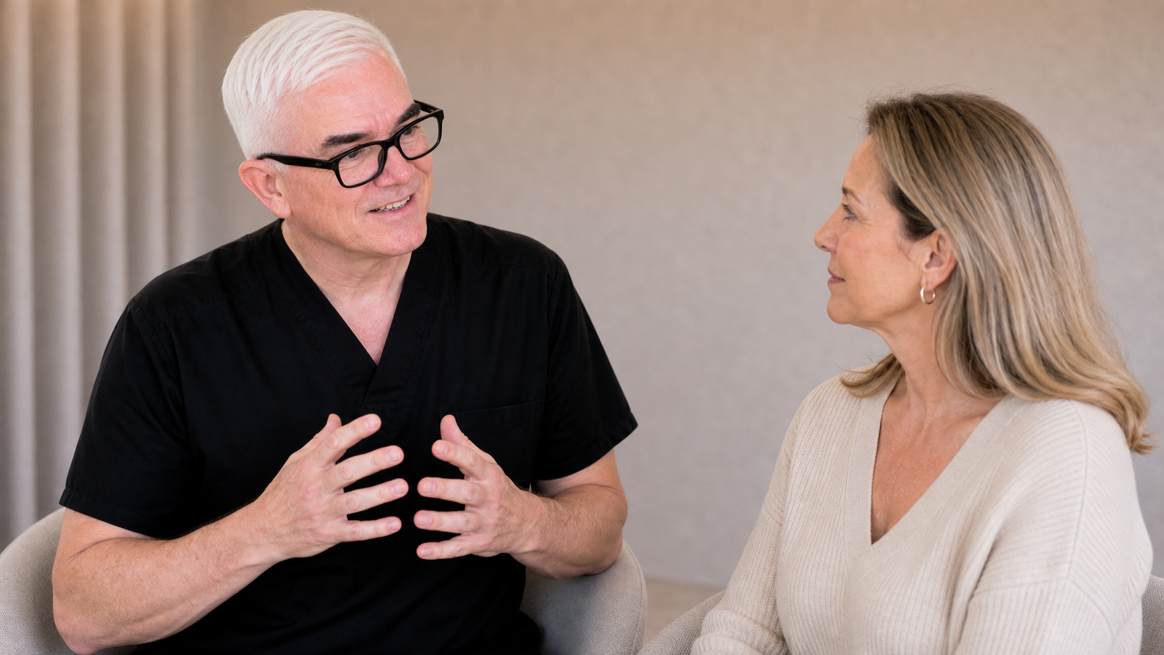 Facial structure consultation assessment for consultation planning at Core Aesthetics in Oakleigh