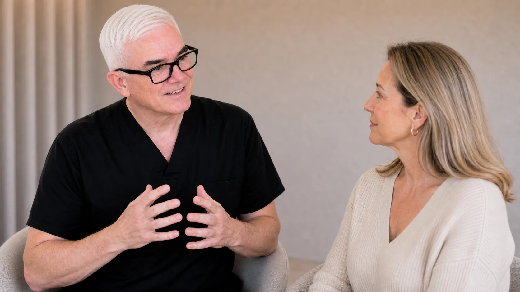 Facial structure consultation assessment for consultation planning at Core Aesthetics in Oakleigh