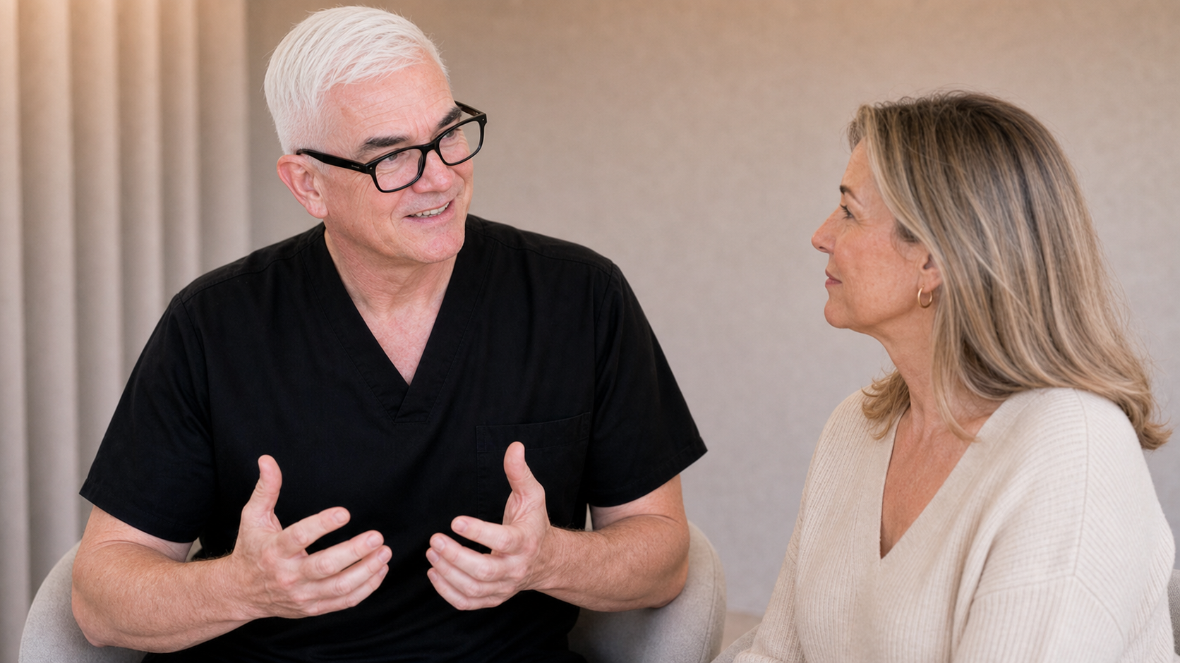 Facial structure consultation assessment for consultation planning at Core Aesthetics in Oakleigh