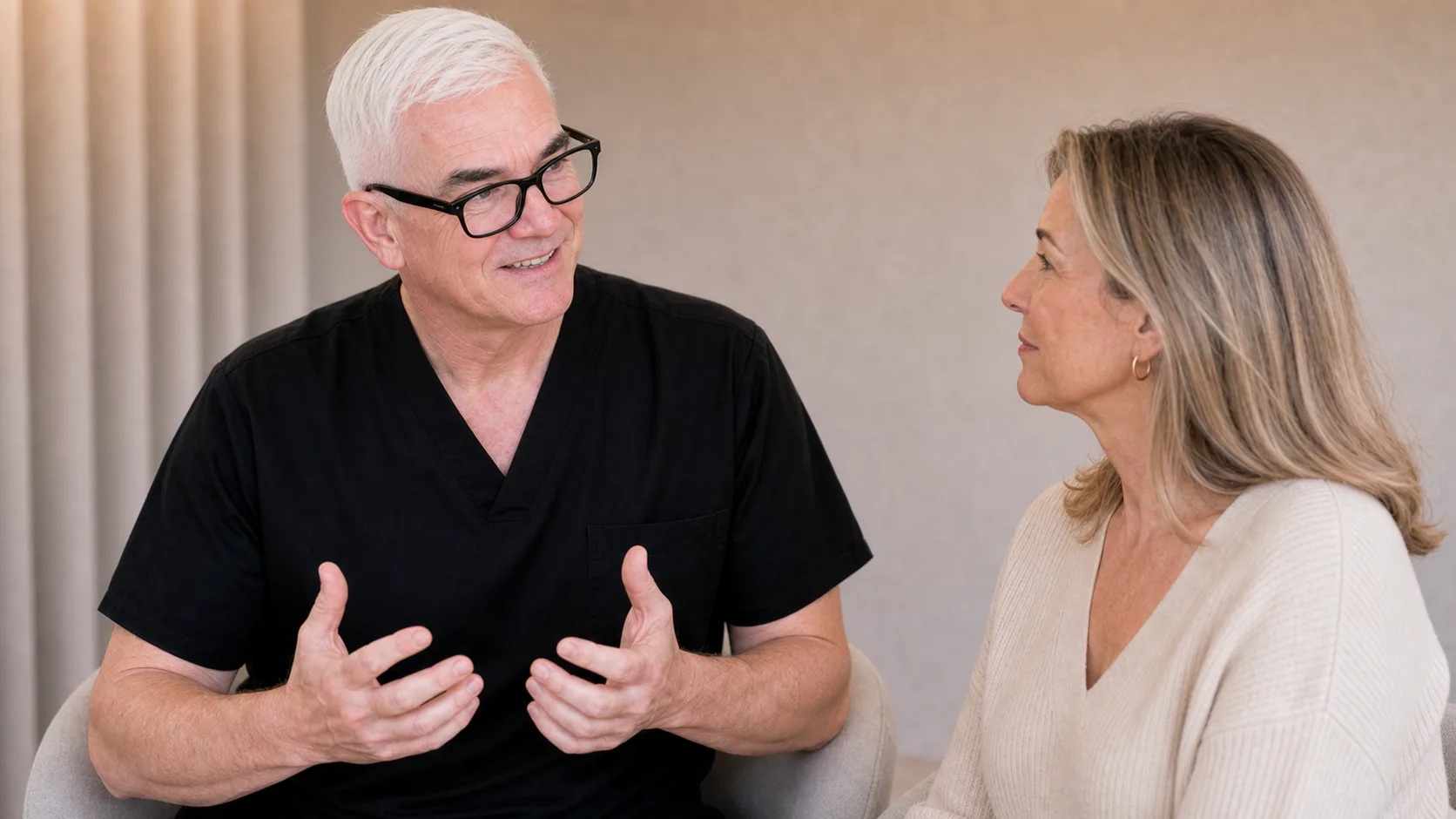 Chin and jawline consultation assessment for consultation planning at Core Aesthetics in Oakleigh