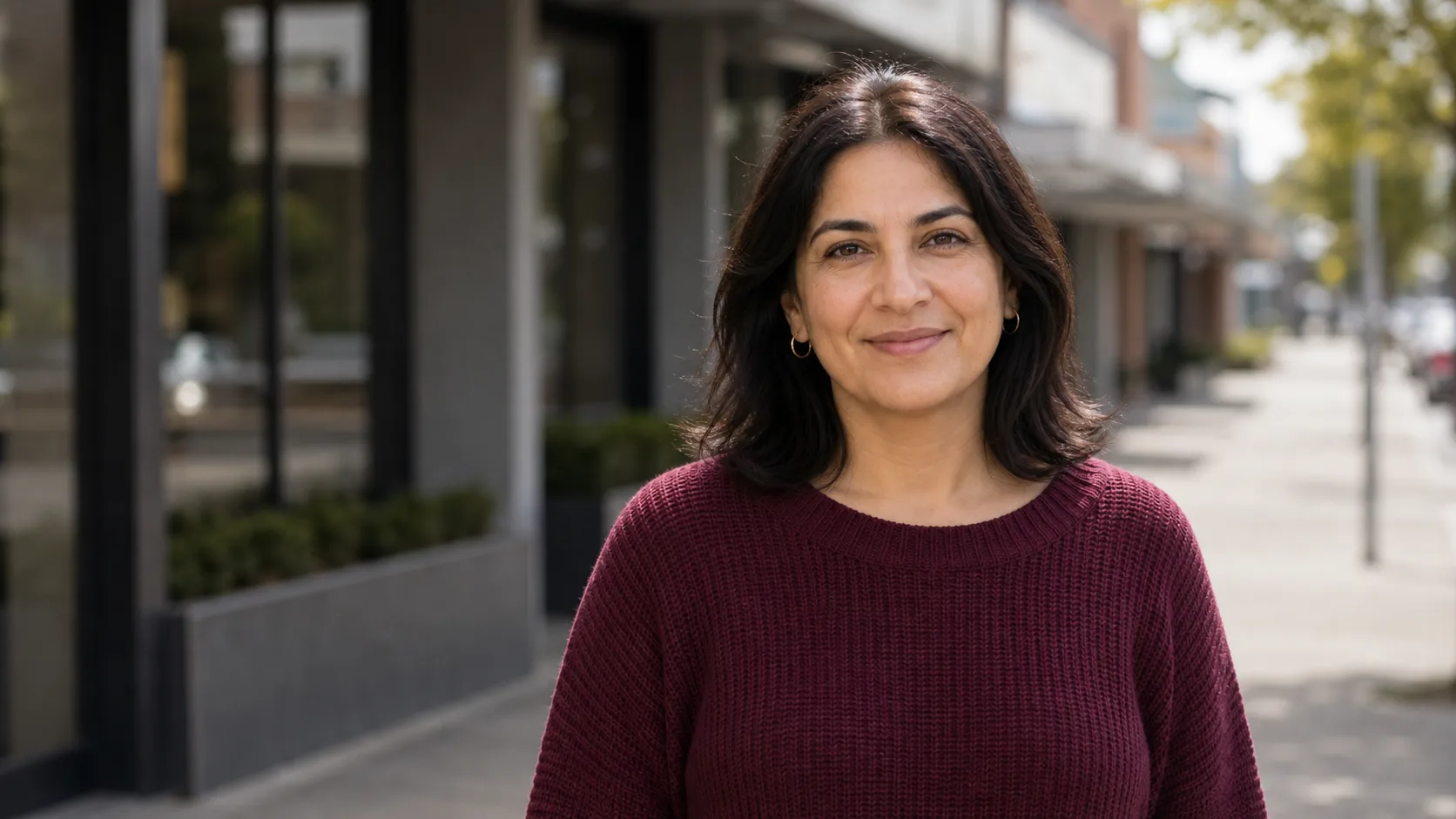 Woman standing outdoors as a facial ageing reference for consultation planning at Core Aesthetics Oakleigh