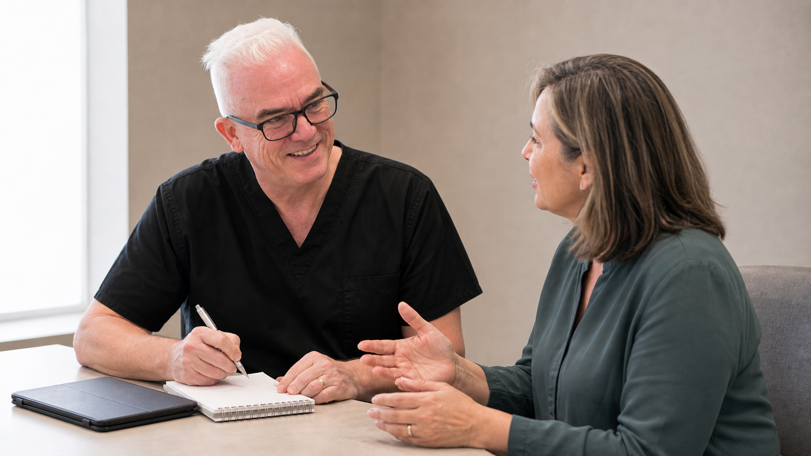 Chin and jawline consultation assessment for consultation planning at Core Aesthetics in Oakleigh