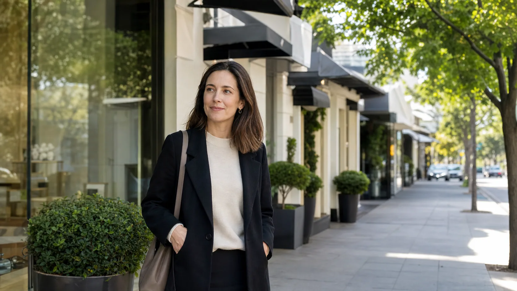 Toorak village streetscape representing the starting point for a planned Oakleigh visit