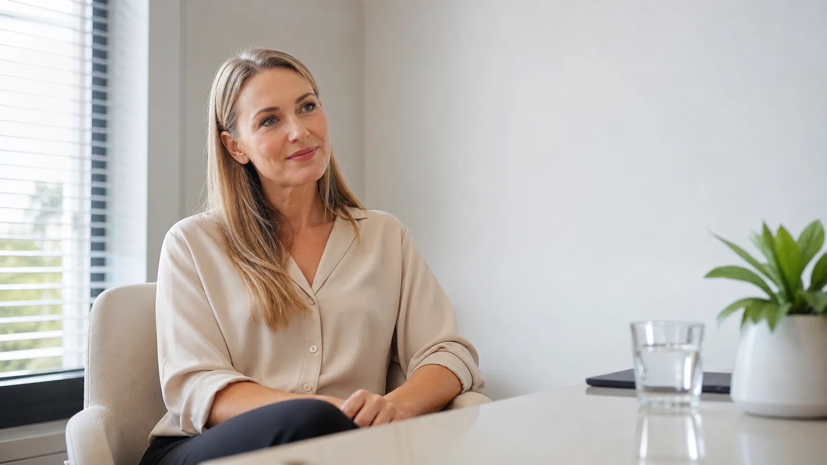 Verification and next-step planning image for women considering a first cosmetic consultation