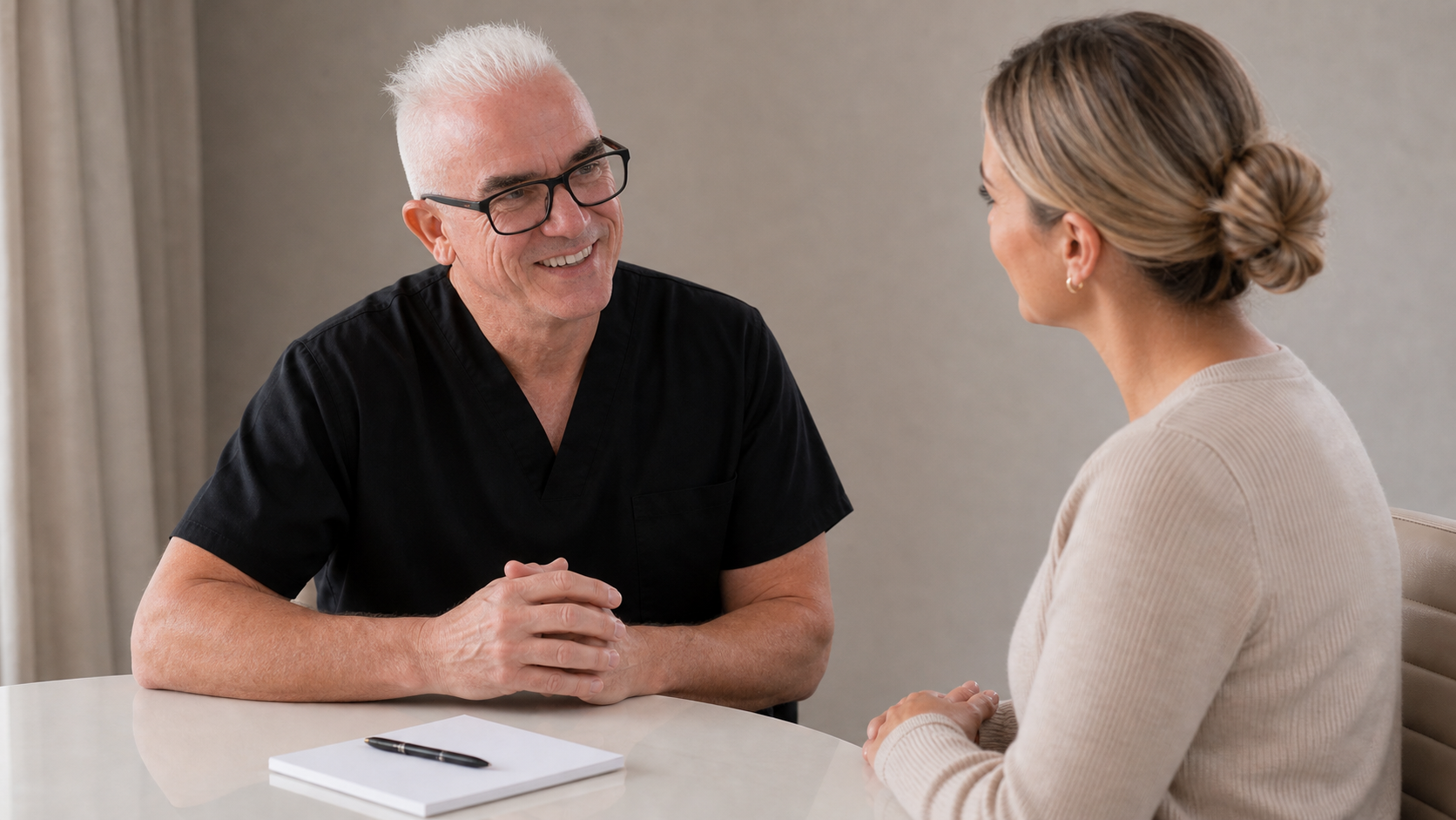 Wrinkle and upper-face consultation assessment for review and planning discussion at Core Aesthetics in Oakleigh
