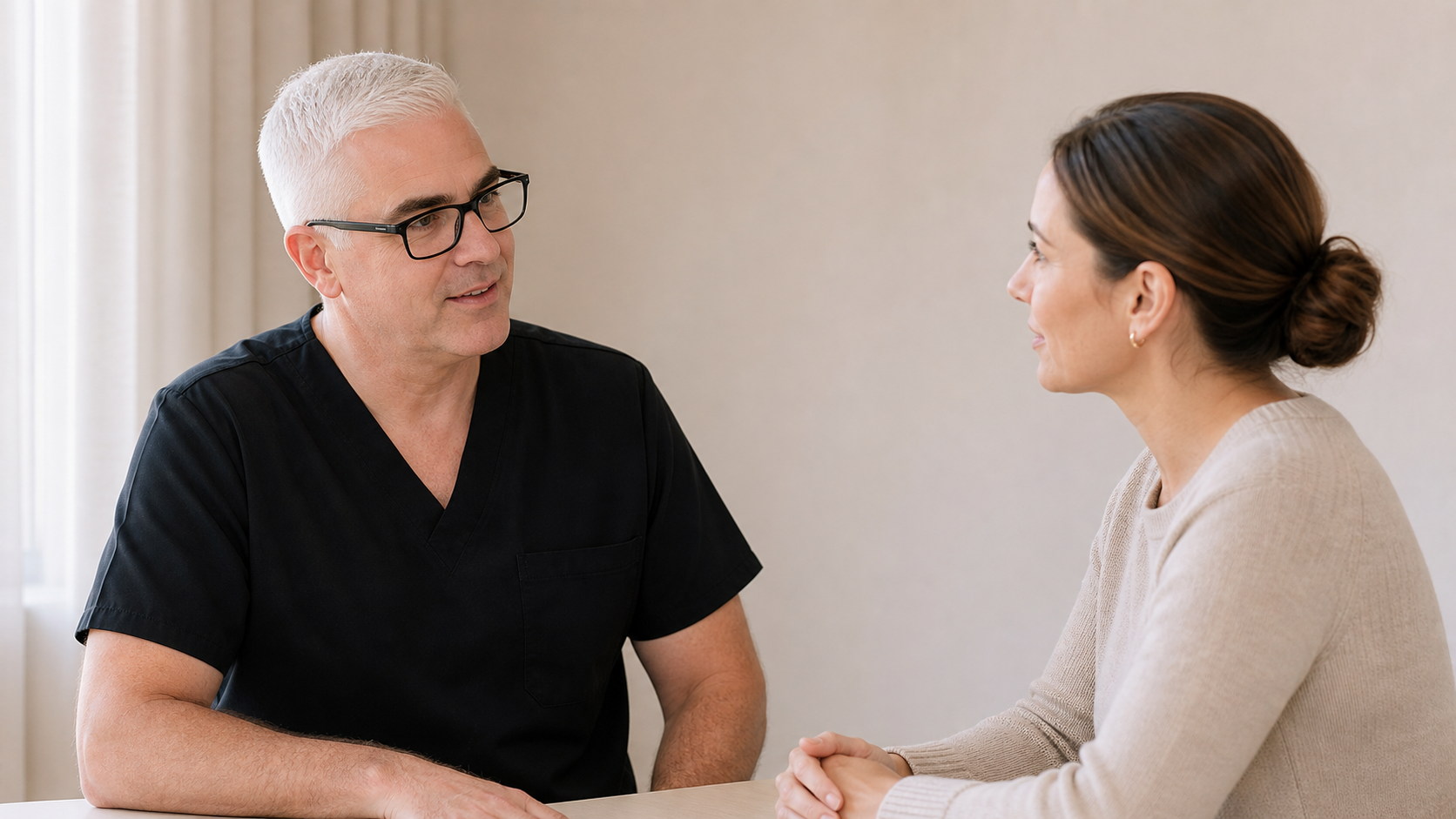 Upper face wrinkle area consultation education at Core Aesthetics in Oakleigh
