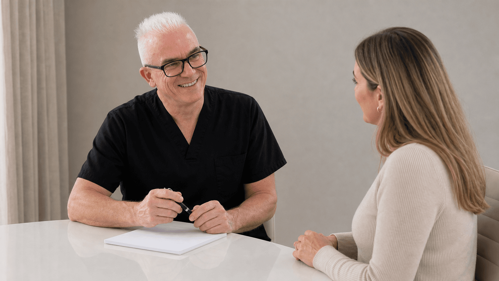 Unhurried consultation discussion for Notting Hill patients