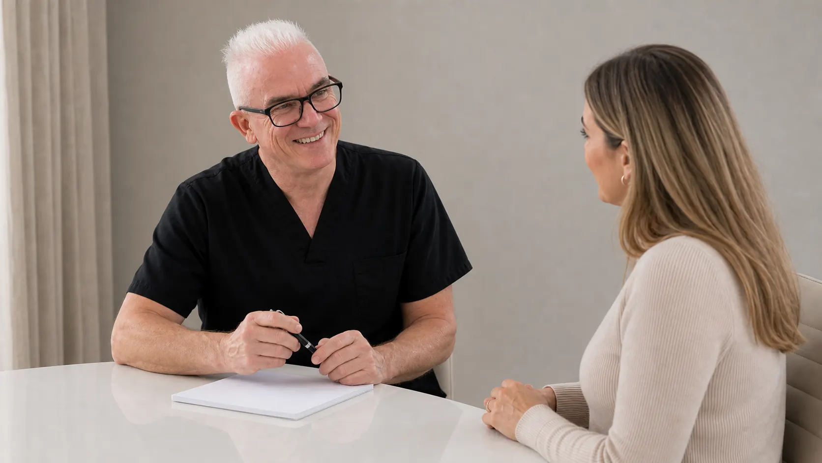 Wrinkle and upper-face consultation assessment for review and planning discussion at Core Aesthetics in Oakleigh
