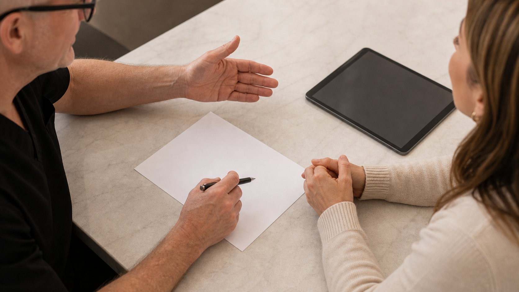 Wrinkle and upper-face consultation assessment for review and planning discussion at Core Aesthetics in Oakleigh