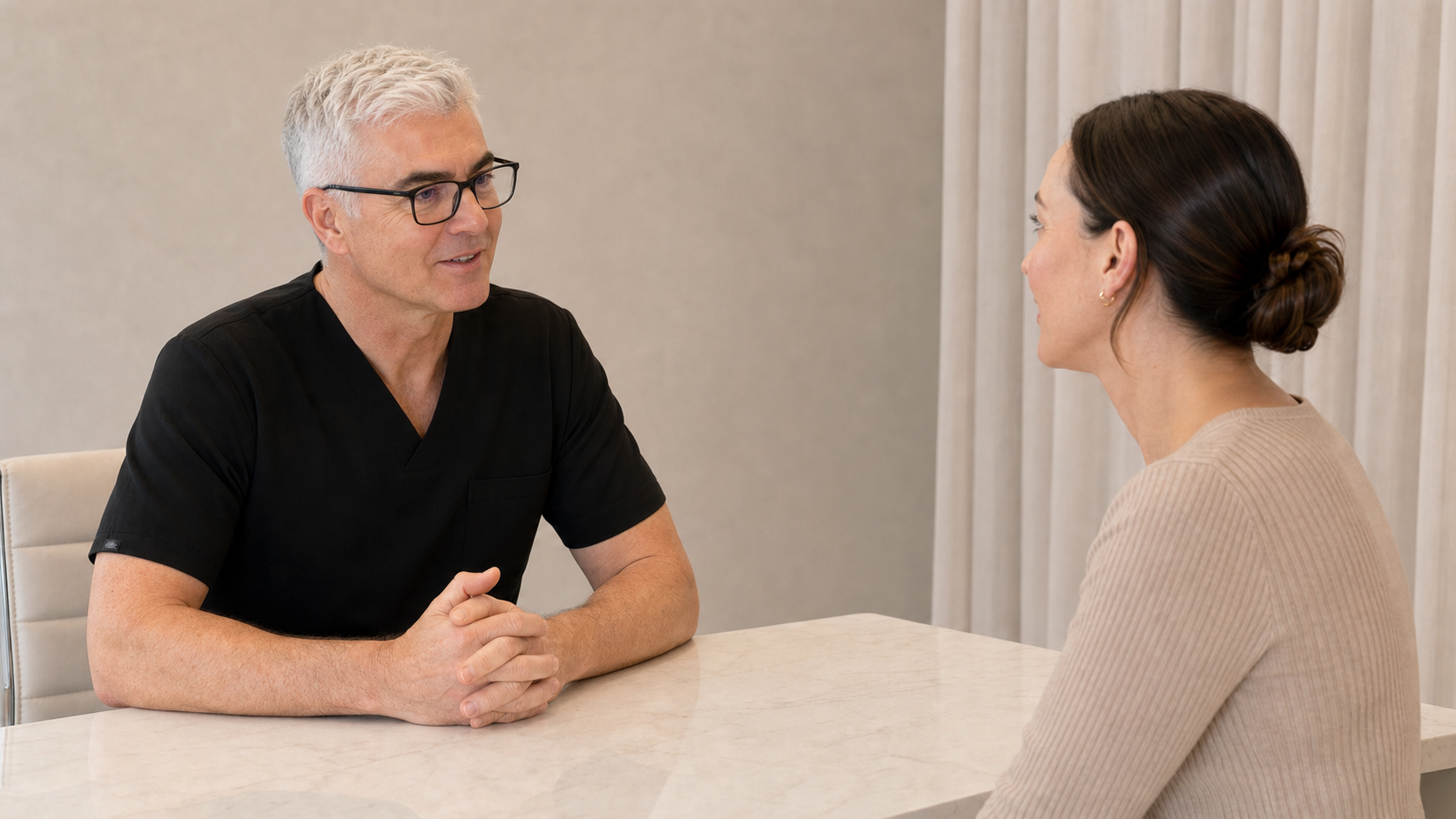Under-eye consultation assessment for consultation planning at Core Aesthetics in Oakleigh