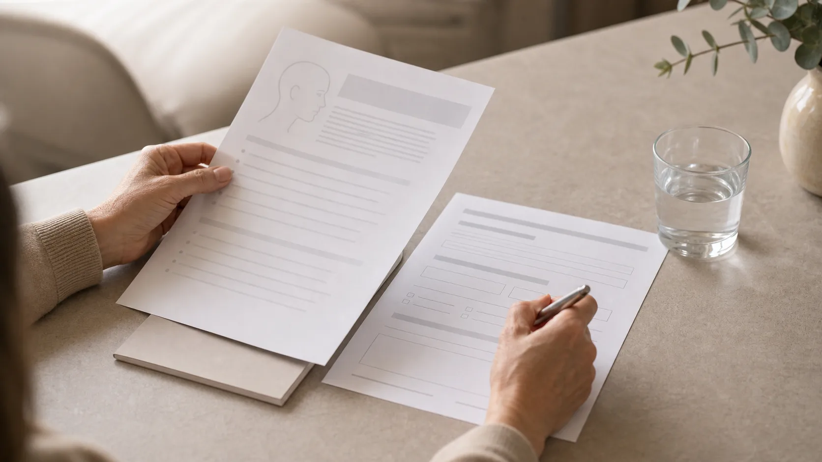 Wrinkle and upper-face consultation assessment for consultation planning at Core Aesthetics in Oakleigh