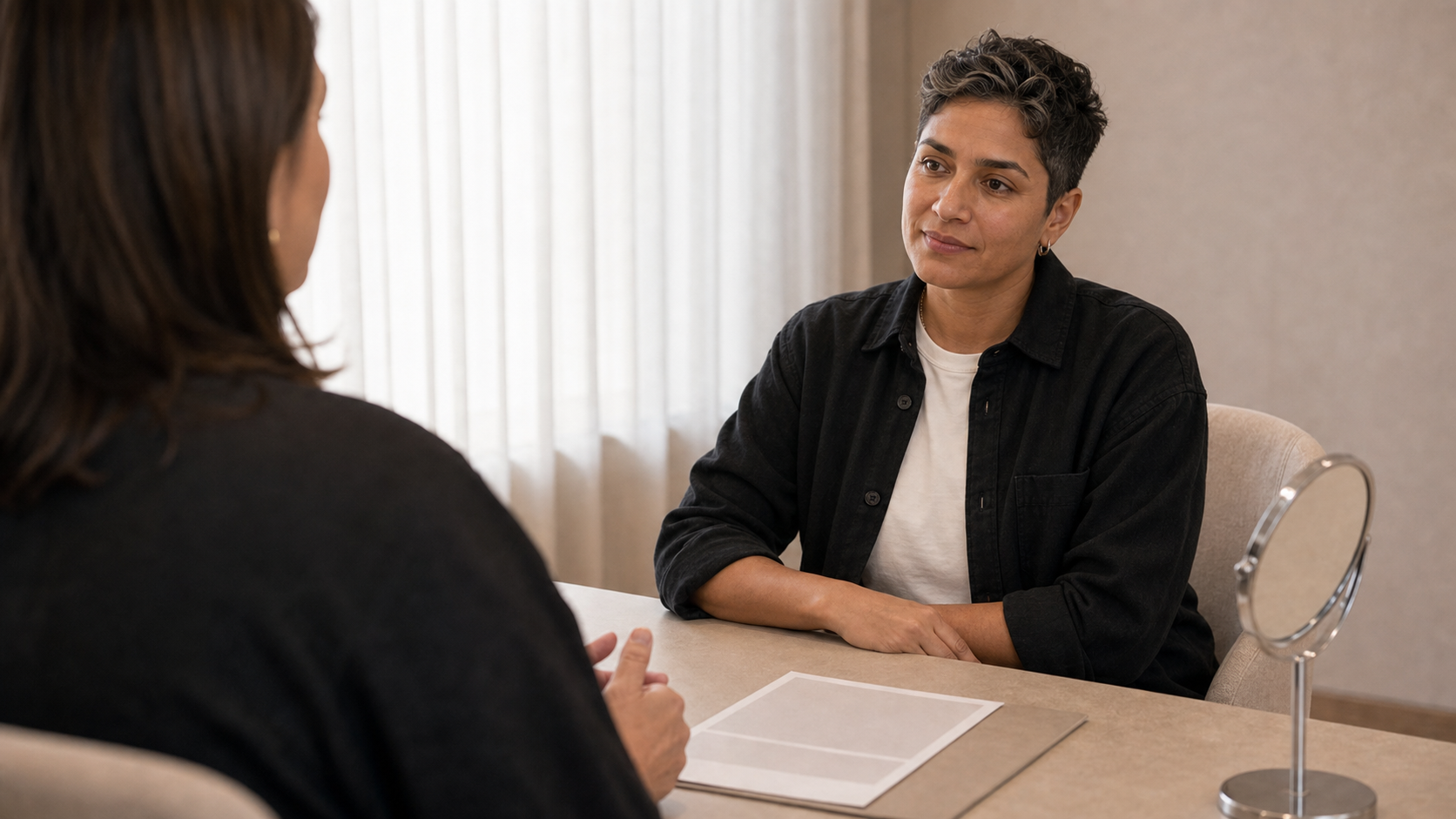 Chin and jawline consultation assessment for consultation planning at Core Aesthetics in Oakleigh
