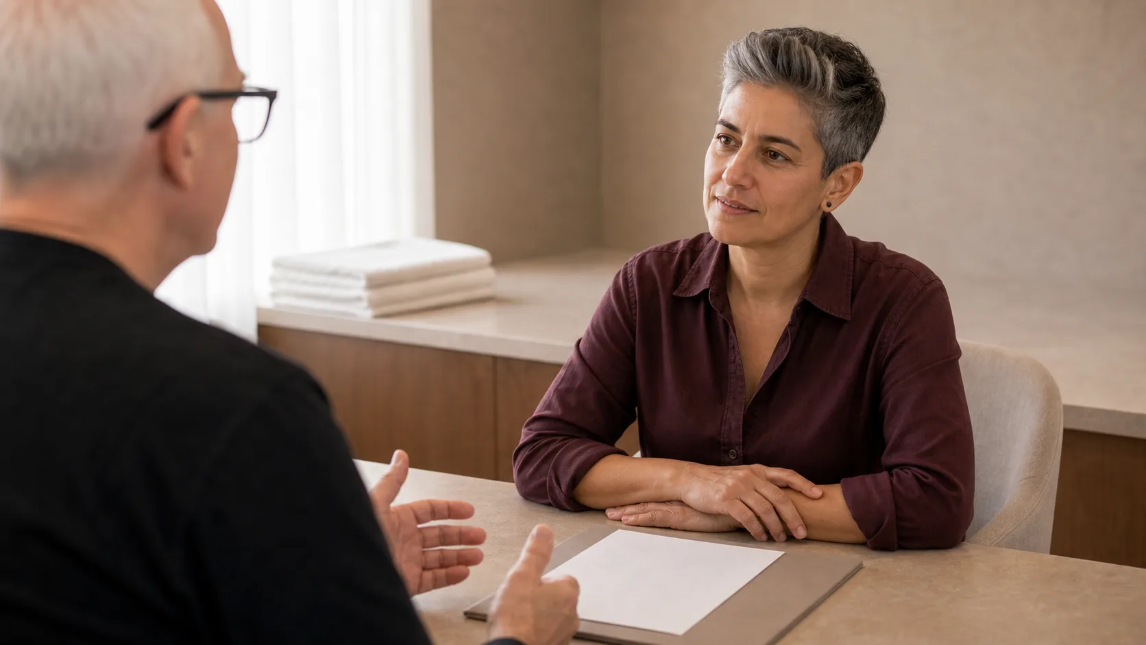 Wrinkle and upper-face consultation assessment for consultation planning at Core Aesthetics in Oakleigh