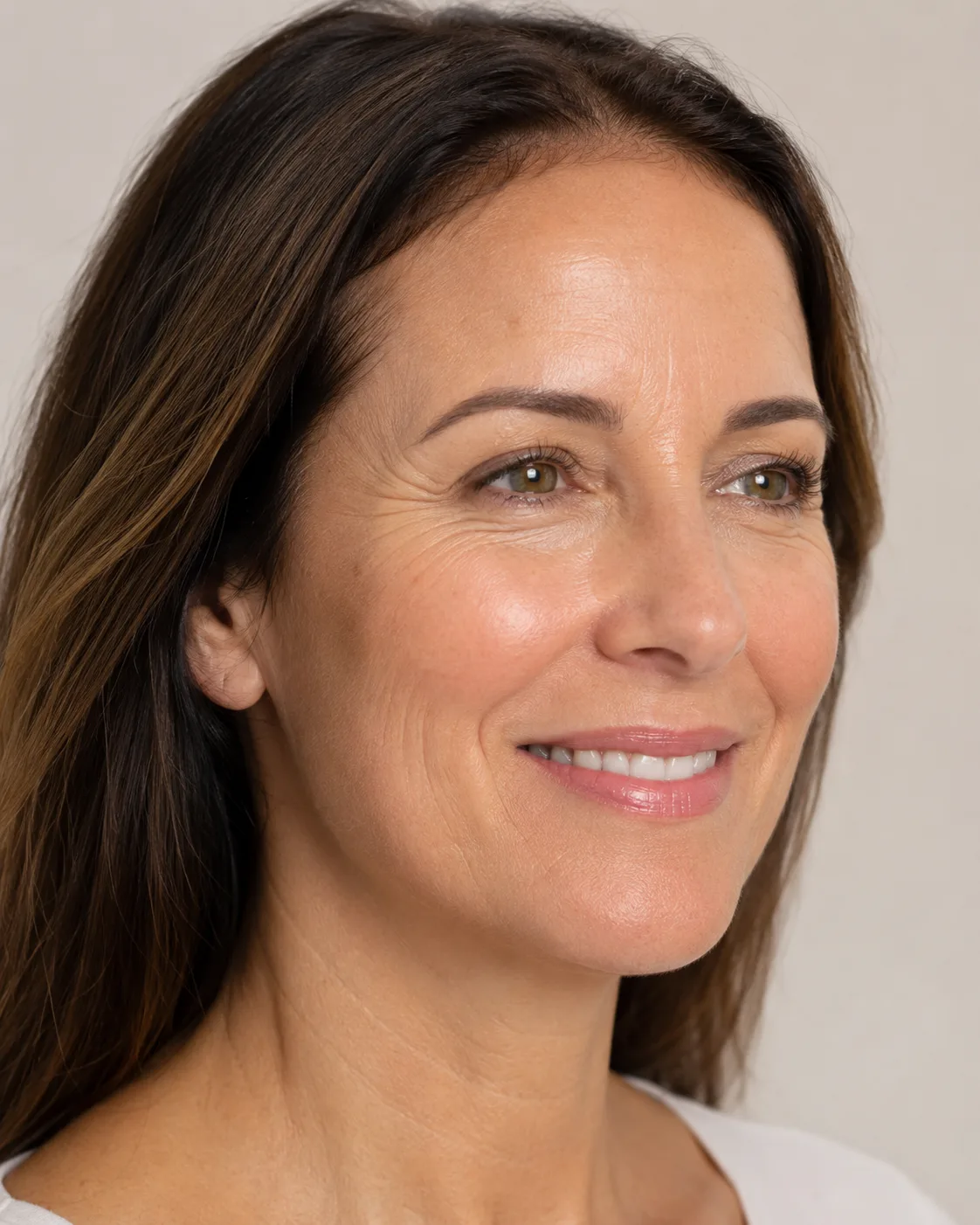 Adult patient discussing the upper face and brow area during a consultation at Core Aesthetics