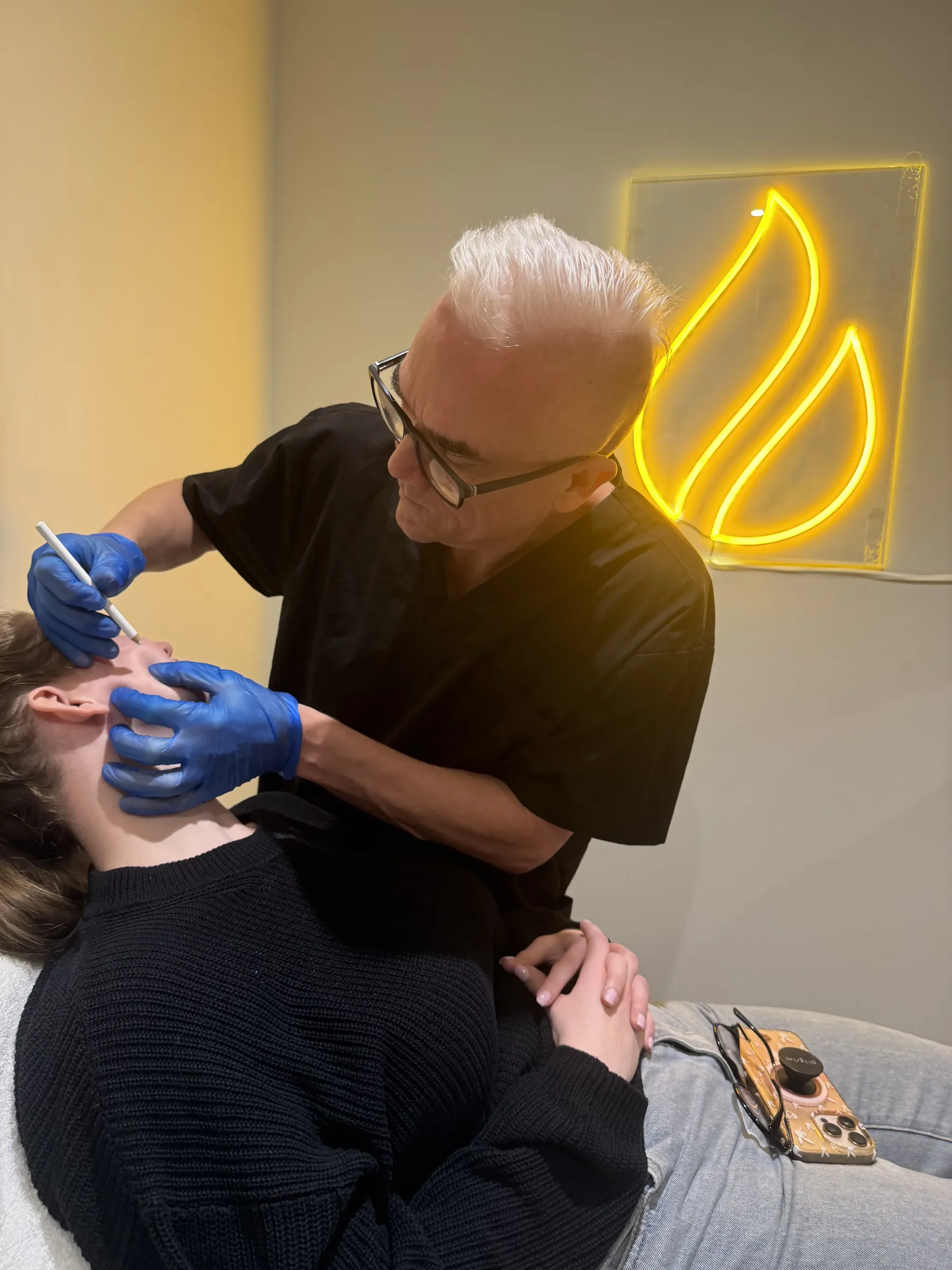 Core Aesthetics Oakleigh clinic lower face and profile assessment consultation figure 12 supporting Book A Consultation and male and female facial ageing patterns