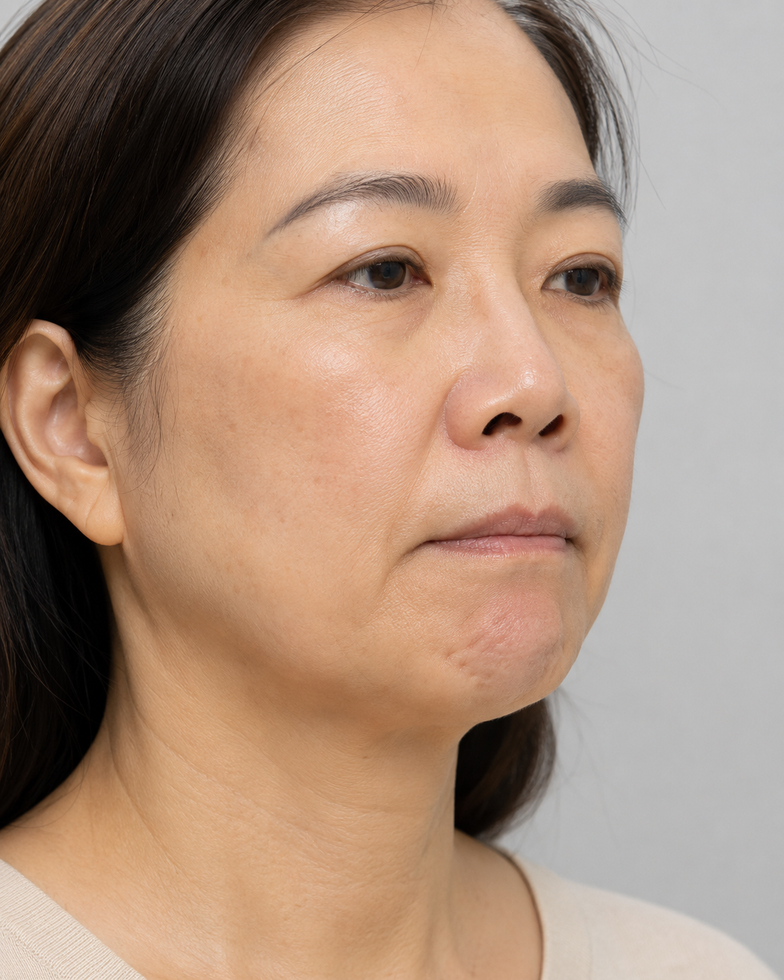 Chin and jawline consultation assessment for consultation planning at Core Aesthetics in Oakleigh