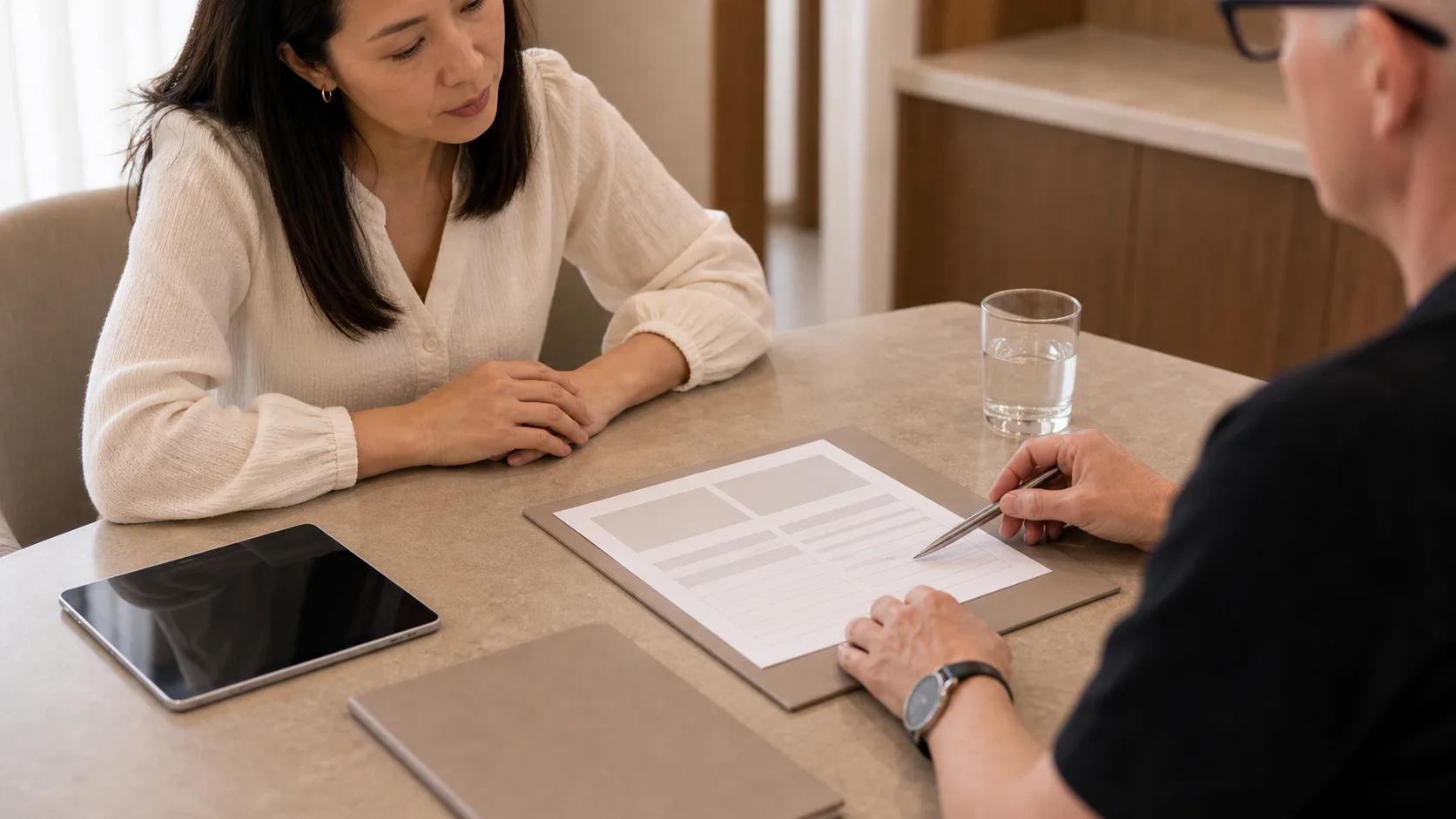 Wrinkle and upper-face consultation assessment for review and planning discussion at Core Aesthetics, serving the Brunswick area