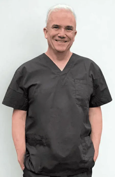 Corey Anderson in clinic attire for Core Aesthetics practitioner verification