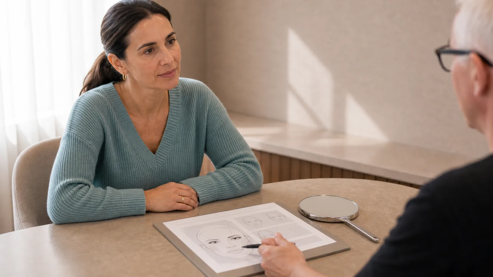 Wrinkle and upper-face consultation assessment for consultation planning at Core Aesthetics in Oakleigh