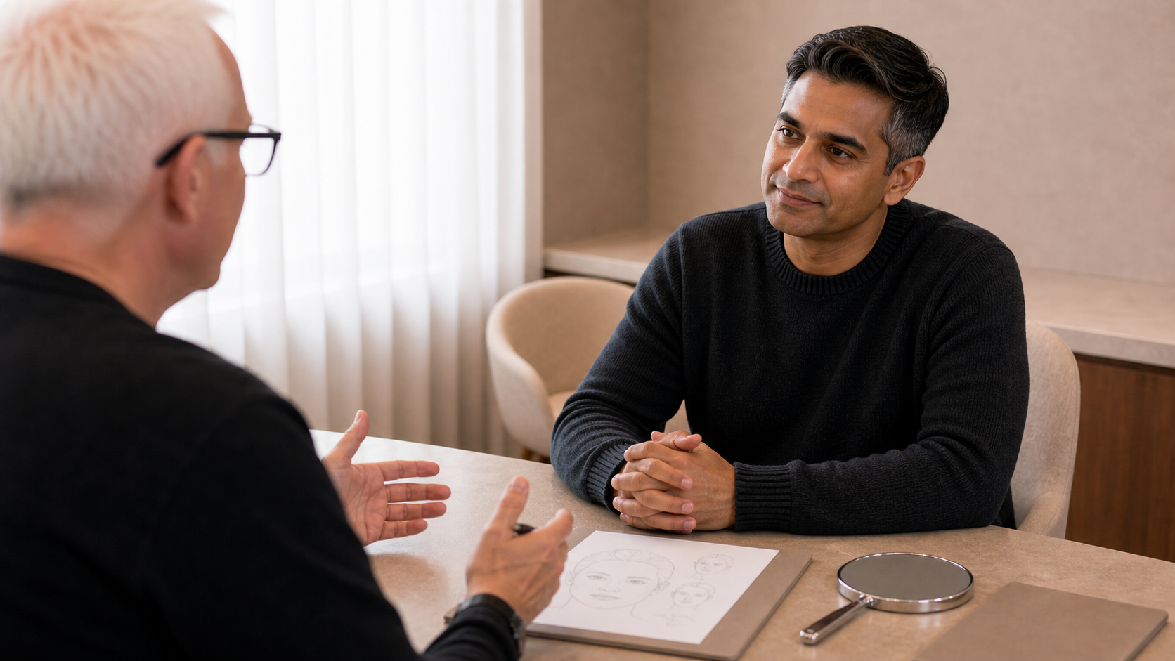 Wrinkle and upper-face consultation assessment for consultation planning at Core Aesthetics in Oakleigh