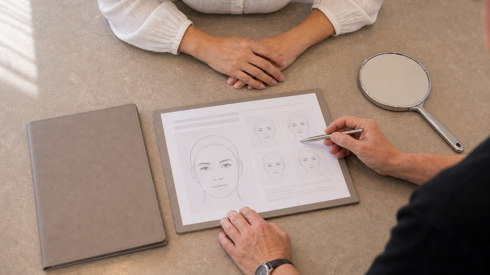 Wrinkle and upper-face consultation assessment for consultation planning at Core Aesthetics in Oakleigh