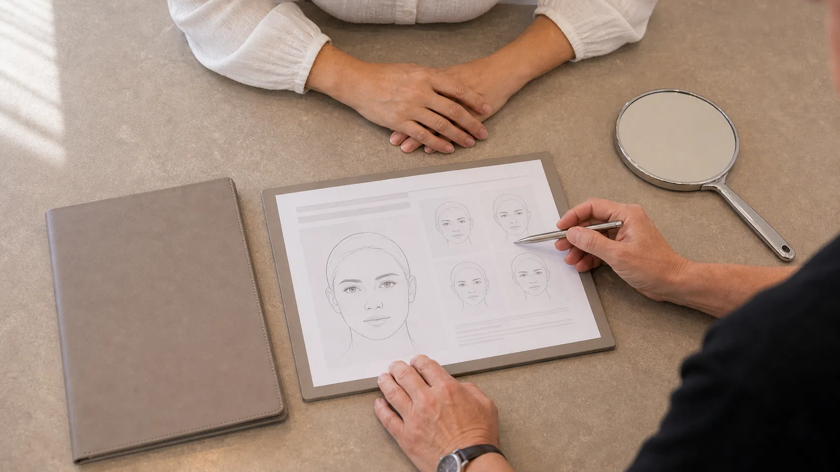 Wrinkle and upper-face consultation assessment for consultation planning at Core Aesthetics in Oakleigh