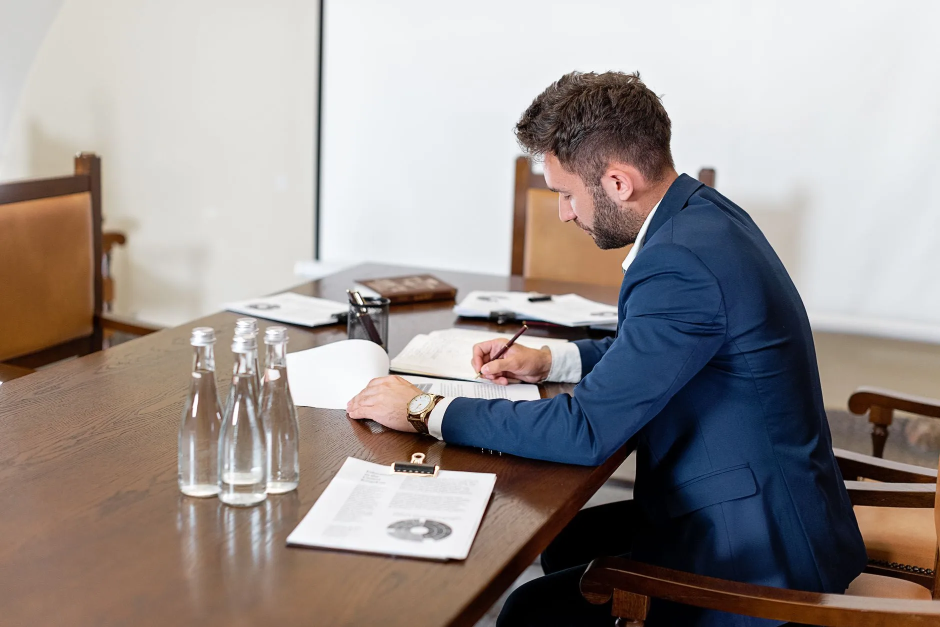 Adult man in a practical health communication setting.