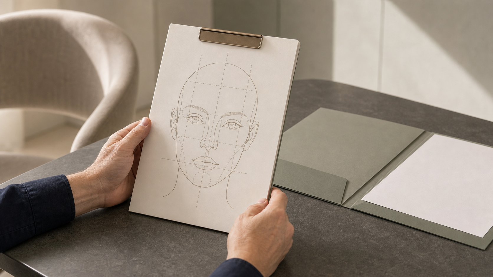 Facial balance consultation supporting a whole-face assessment