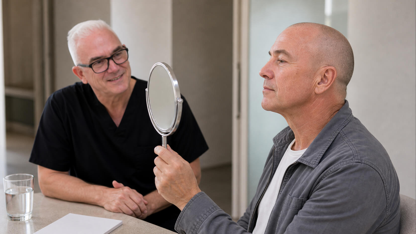 Chin and jawline consultation assessment for consultation planning at Core Aesthetics in Oakleigh