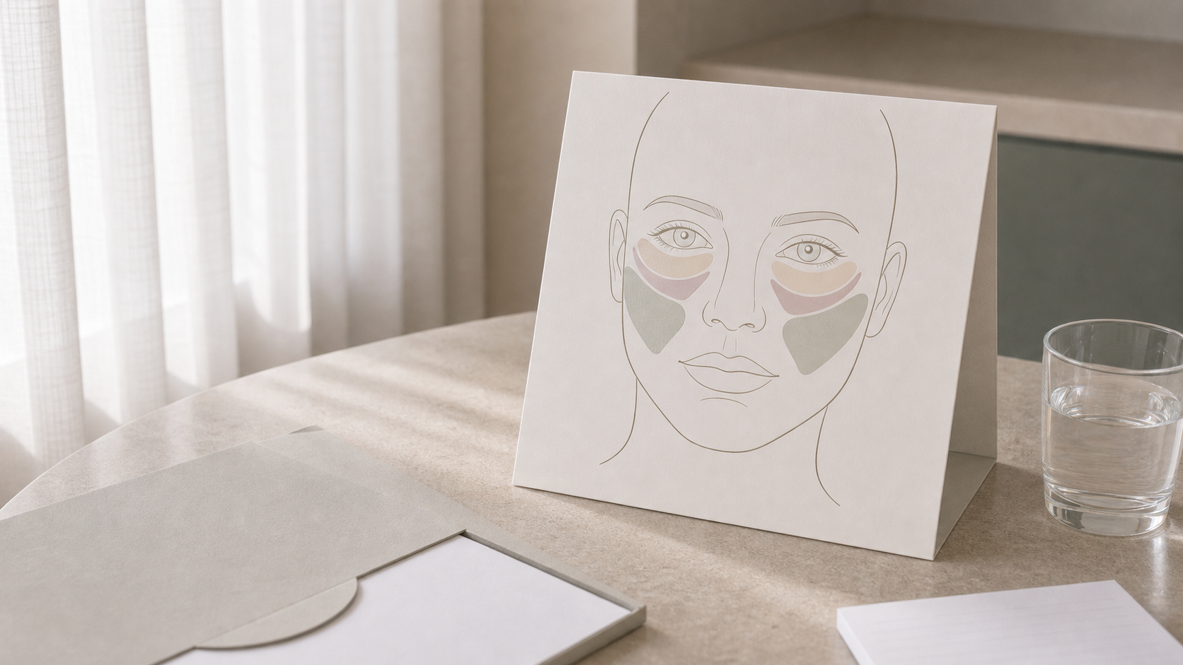 Adult patient and practitioner discussing a whole-face appearance concern